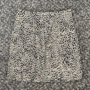 Brandy Melville mini skirt leopard print cheetah print one size womens J281